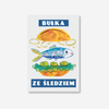 Pocztówka Świnoujście Bułka ze śledziem