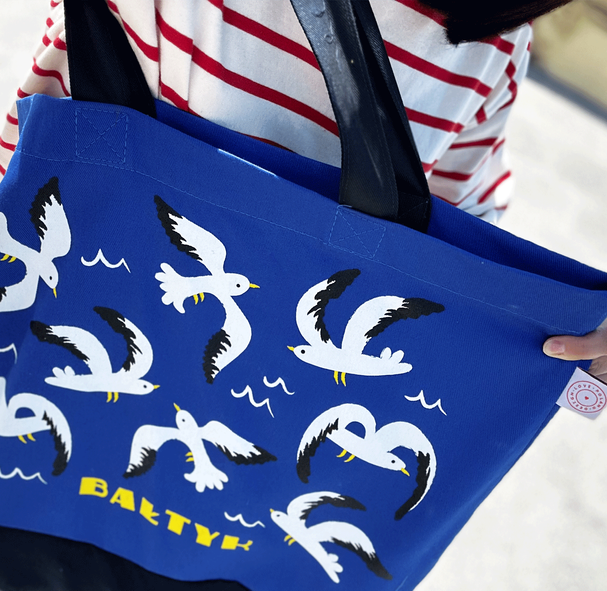 Cotton Bag XL Baltic Seaguls