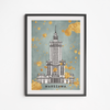 Poster Palace Modern Turquoise 30x40