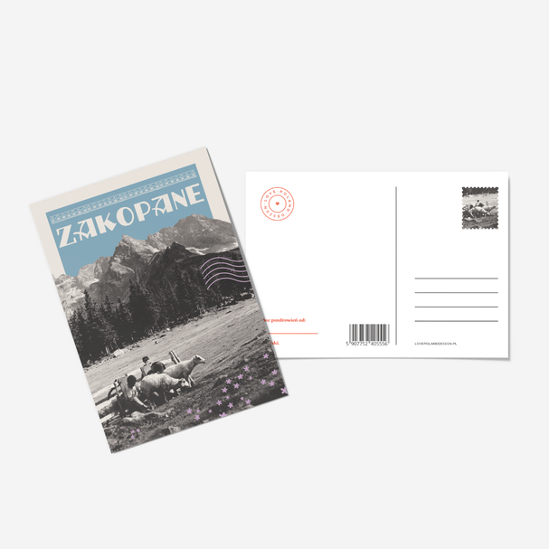 Postcard Zakopane Tatra Mountains Collage
