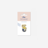 Pin Syrenka Retro Granat