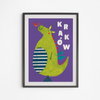 Krakow Dragon Barrel Poster 40x50
