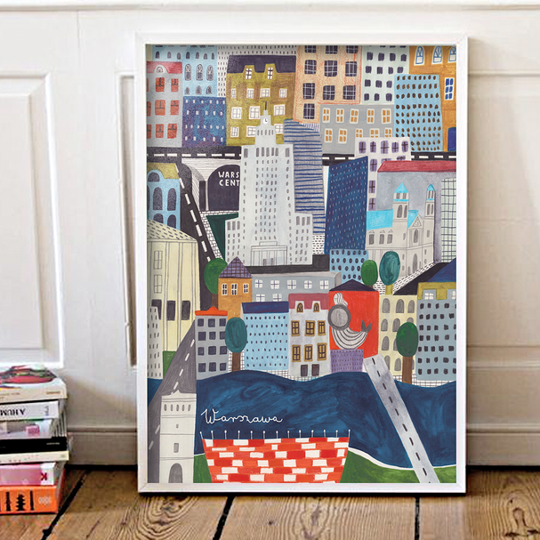 Poster Warsaw Center 40x50