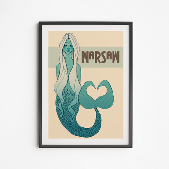 Mermaid Modern Poster 40x50
