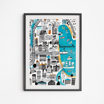Plakat Trójmiasto Mapa 30x40