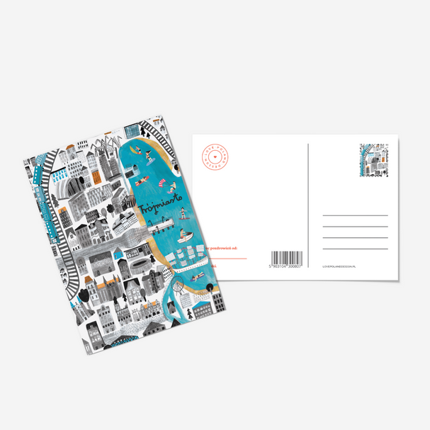 Postcard Tricity Map