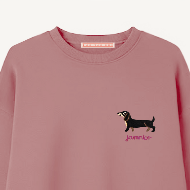 Bluza Jamnik Brudny Róż