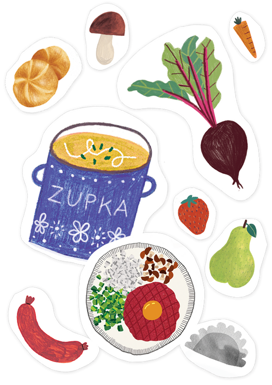 Naklejki A5 Polish Food