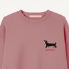 Sweatshirt Dachshund Old Rose