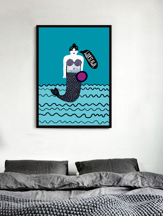 Plakat Syrenka Turkus 21x30