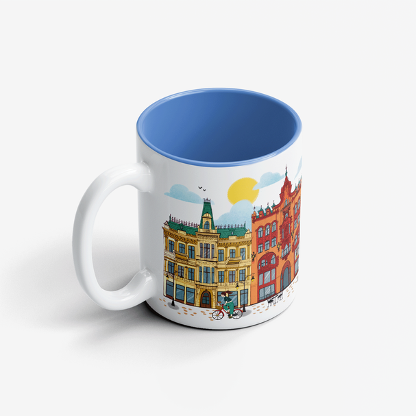 Ceramic Mug Lodz Townhouses