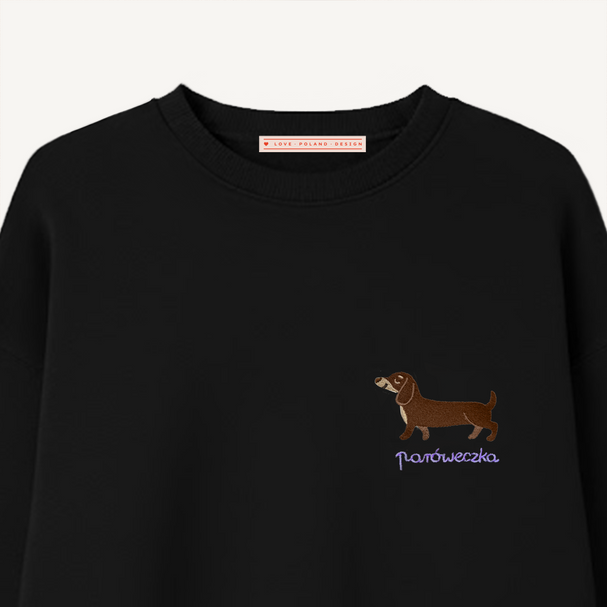 Sweatshirt Dachshund Black