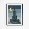 Plakat Pałac Kultury Retro Noc 30x40
