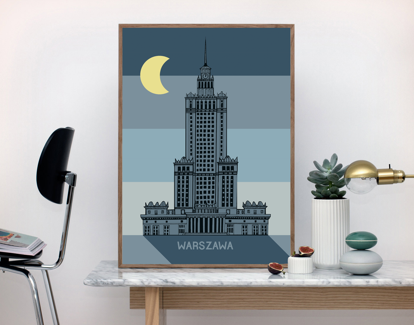 Plakat Pałac Kultury Retro Noc 21x30