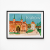Plakat Kraków Barbakan 21x30
