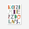 Pocztówka Kazimierz Dolny Napis Kolor