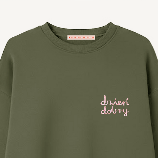Sweatshirt Dzień Dobry Khaki